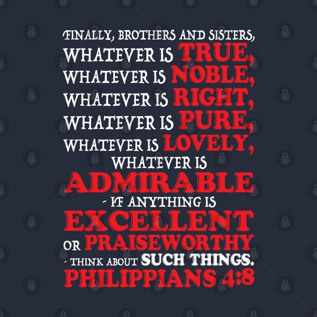 Philippians 4:8 by Plushism