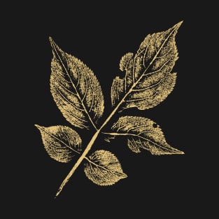 Leaf Of The Elder (Sambucus) Imprint T-Shirt