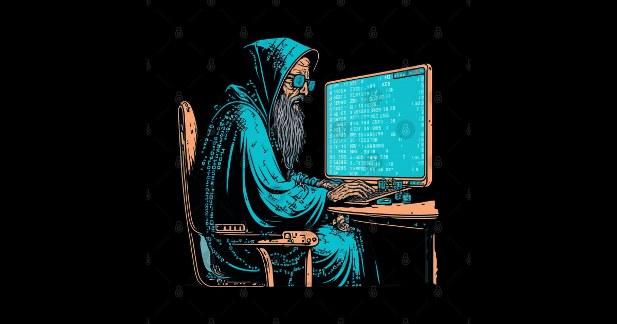 Code Wizard Show off your coding skills in style Coding Sticker