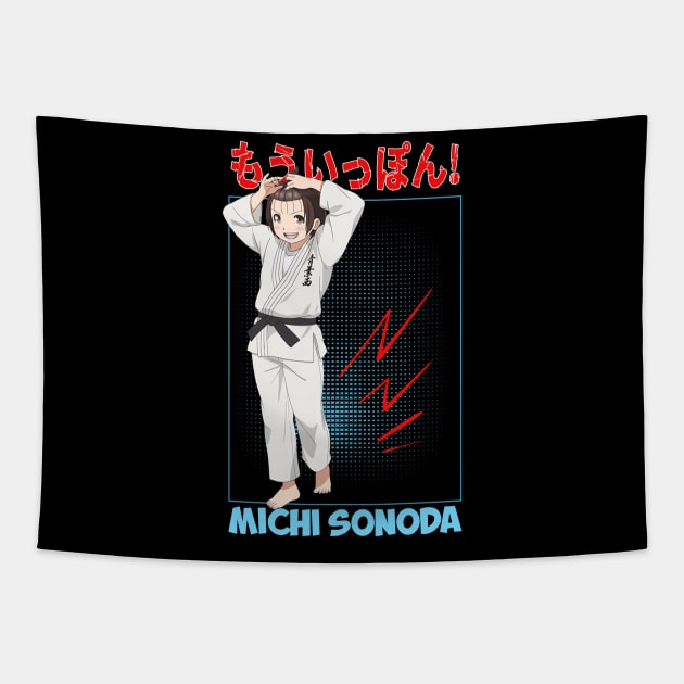 Ippon Again! judoka Anime MICHI SONODA Tapestry by AssoDesign