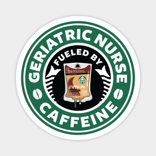 Geriatric Nurse Fueled By Caffeine Magnet