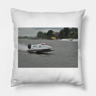 Powerboat Racing at Oulton Broad - Formula Grand Prix - Sam Whittle Pillow