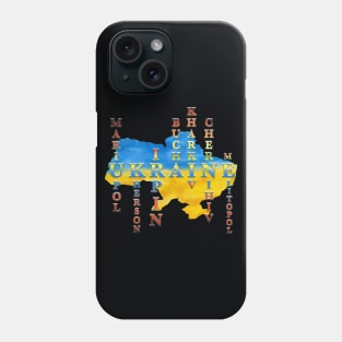 Ukrainian cities suffering during the war Phone Case