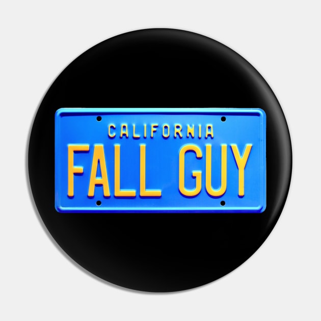 Fall Guy License Plate Pin by RetroZest