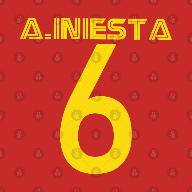 La Furia Roja - Andres Iniesta #6 - Front and Back by DistractedGeek