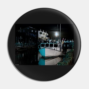 Moon Lit Harbor Pin