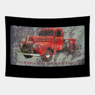 Vintage Auto Sign Tapestry