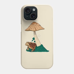 Frog and a mushroom Phone Case