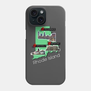 Rhode Island Map Phone Case