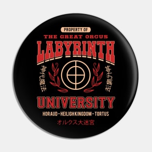 Orcus Labyrinth University Pin