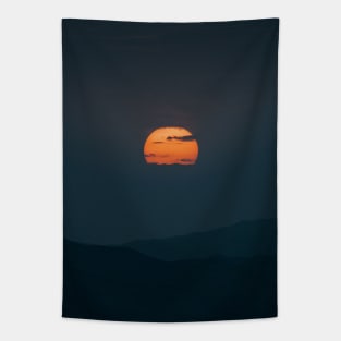 Mountain Sunset Tapestry