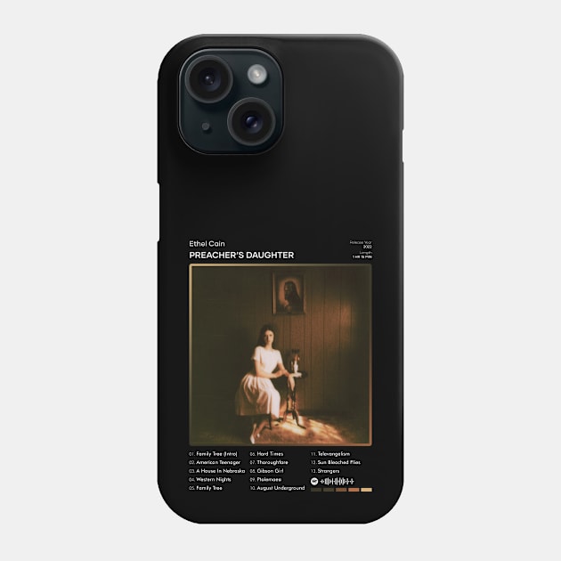 Ethel Cain - Preacher’s Daughter Tracklist Album Phone Case by 80sRetro