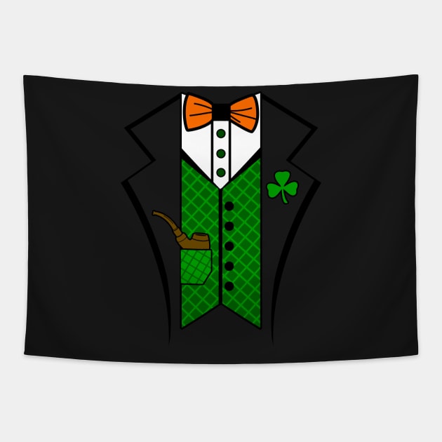 Leprechaun St Patrick's Day Pipe Tapestry by RadStar