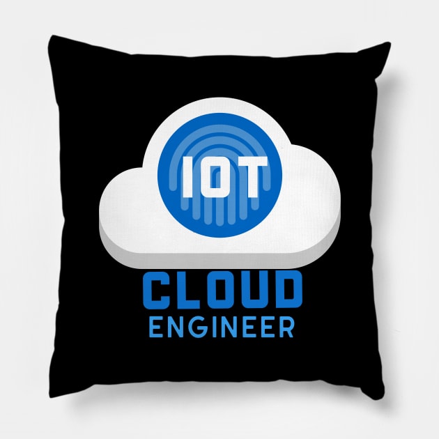 My Dad Is  IOT Cloud Engineer Pillow by Cyber Club Tees