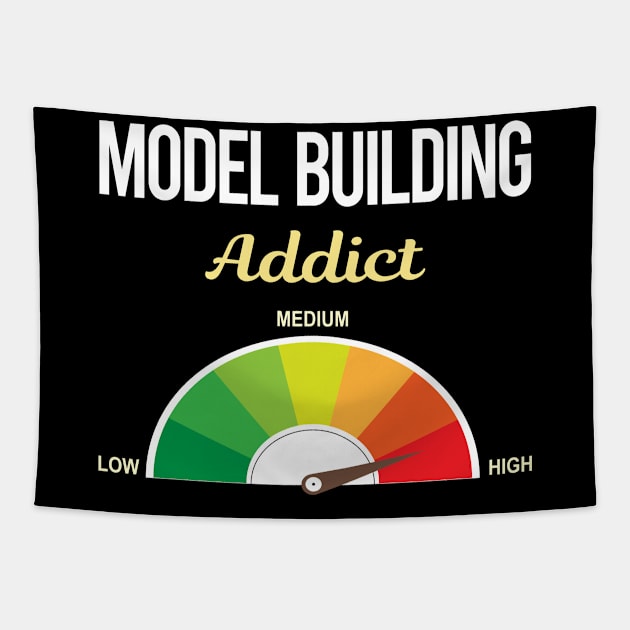 Funny Addict Model Building Tapestry by symptomovertake