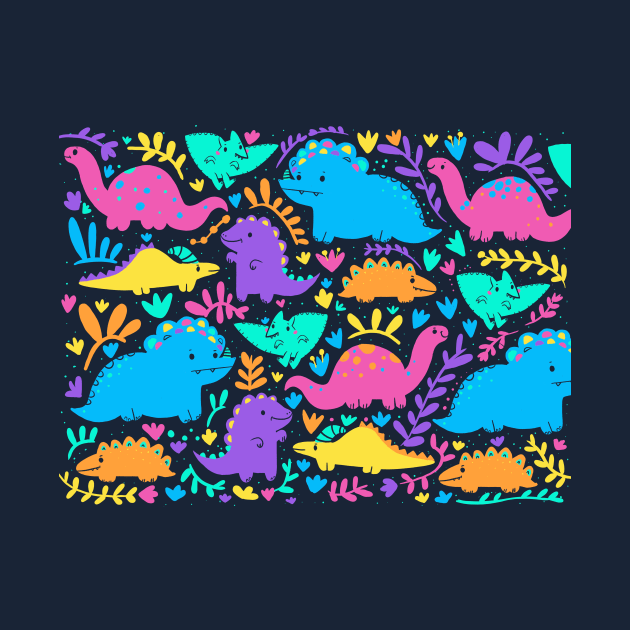 Cute dino pattern by Mjdaluz