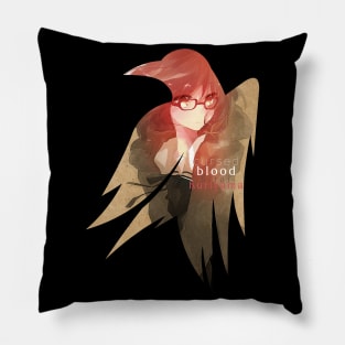 Raven's cloak cursed blood cardboard Pillow