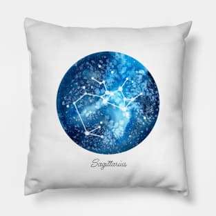 Sagittarius Constellation | Star Sign | Watercolor Pillow