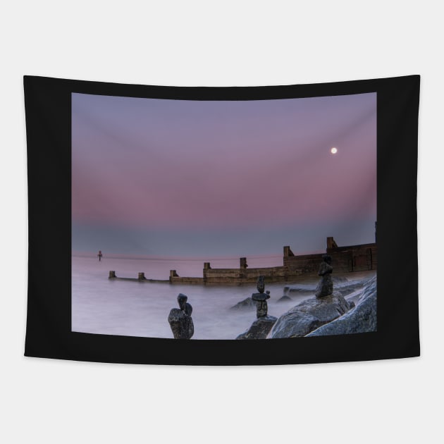 Sheringham At Sunset Tapestry by Robert john