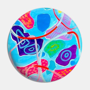 blue abstract Pin