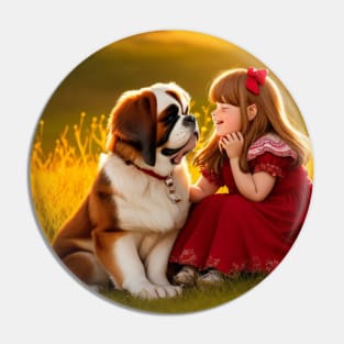 child hanging out with a dog. Pin