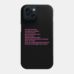 The Smiths The Queen Is Dead Tracklist Phone Case