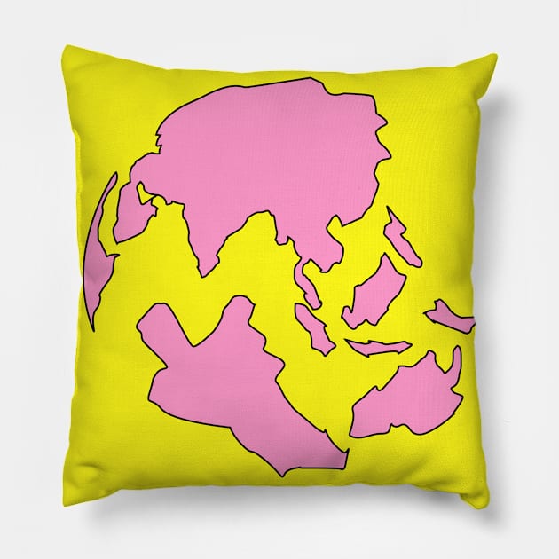World Illustration Pillow by fernandaffp