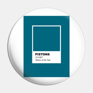 313 Teal Pantone Pin