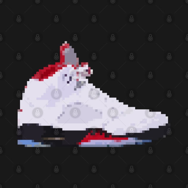 AIR JORDAN V RETRO PIXELATED ART SHOE COLLECTION by Buff Geeks Art