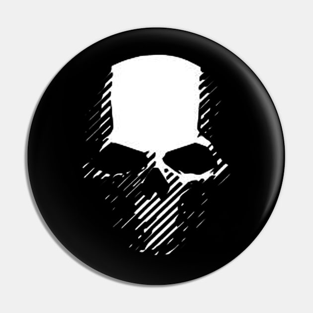 white skull Pin by Galian