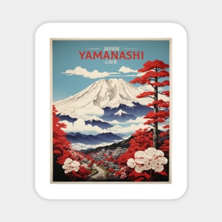 Yamanashi Japan Travel Vintage Poster Tourism Magnet