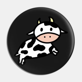 Cute cow sticker Pin