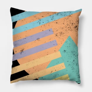 Retro Summer Sunset Pillow