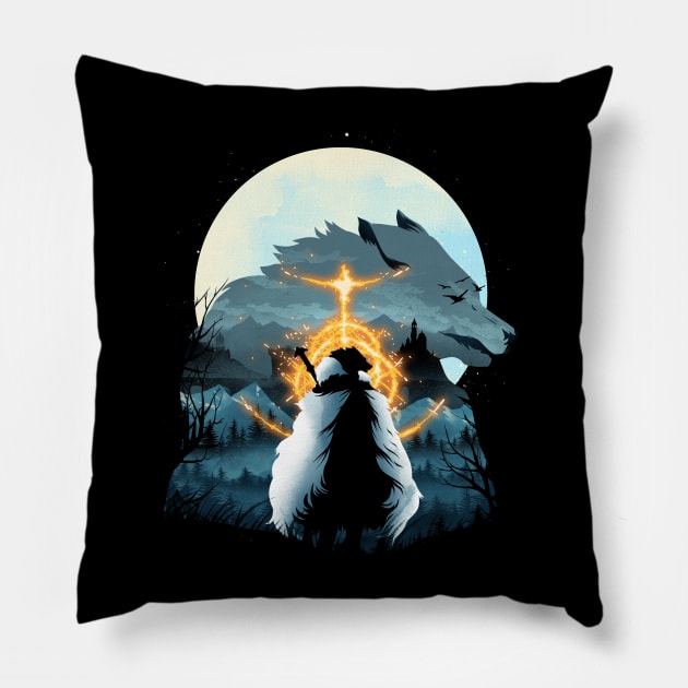 Blaidd Night Pillow by DANDINGEROZZ