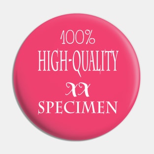 100% high-quality XX specimen - white writing Pin