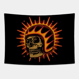 Helmet skull Tapestry