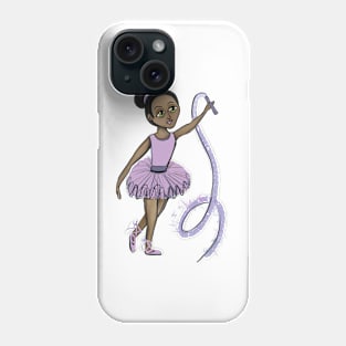 Ballerina purple dress Phone Case