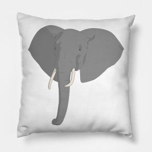 Elephant Head Pillow