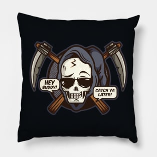 Funny Grim Reaper Pillow
