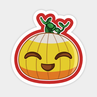 Candy Corn Pumpkin Magnet