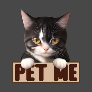 Cat Pet Me T-Shirt