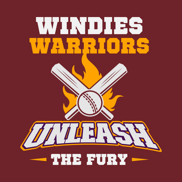 Windies Warriors Unleash the Fury West-indies Cricket by PixelThreadShop