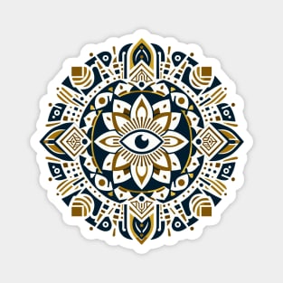 All-Seeing Eye Egyptian Mandala 1 Magnet