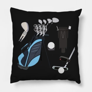 Golf Accessories Stickers Pillow
