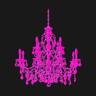 Murano Glass Chandelier/Hot Pink T-Shirt