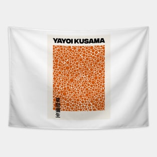 Yayoi Kusama Orange Dots Exhibition Art Design Tapestry