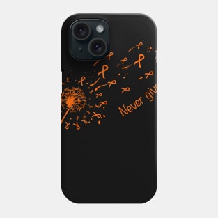 Multiple Sclerosis Awareness Never give up Phone Case