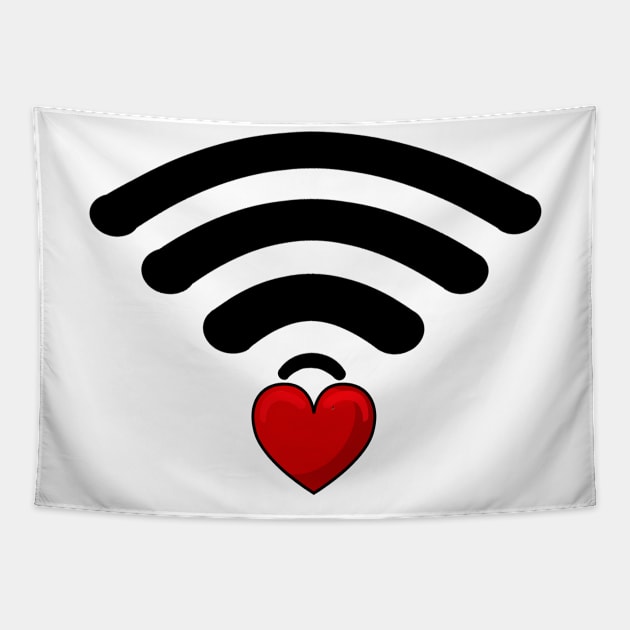 wifi love Tapestry by ChezALi