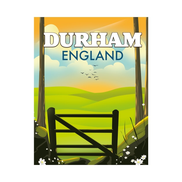 Durham England travel poster by nickemporium1