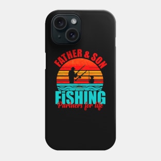 Grandpa and Granddaughter Fishing Partners For Life Fishing Phone Case